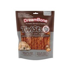 DreamBone Twists Wrapped with Chicken Dog Chews with Peanut Butter 252 g