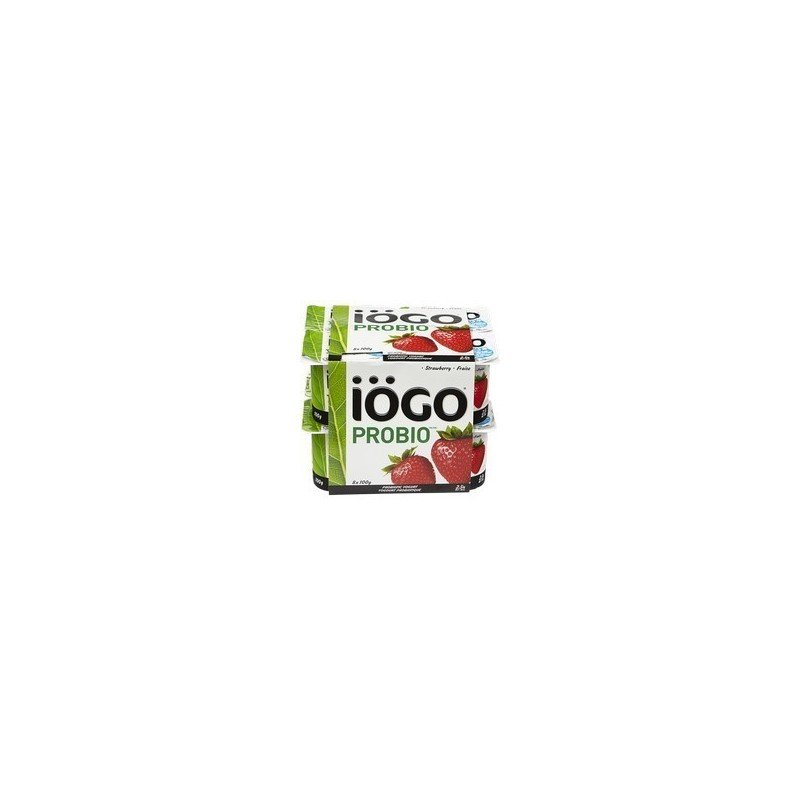 Iogo Yogurt Strawberry 2.5% Fat 8 x 100 g