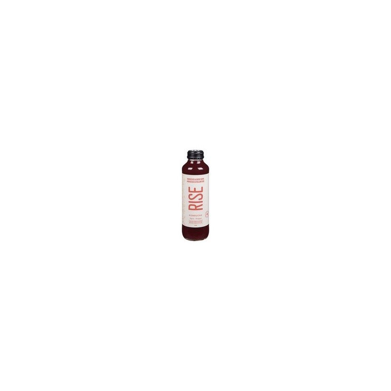 Rise Organic Hibiscus & Rose Hips Kombucha 414 ml