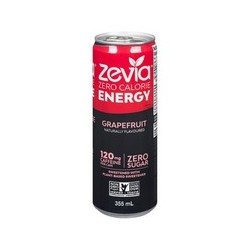 Zevia Zero Calorie Energy Grapefruit Soda 355 ml