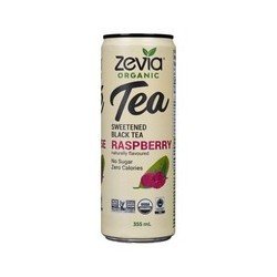 Zevia Organic Tea Sweetened Black Tea Raspberry 355 ml