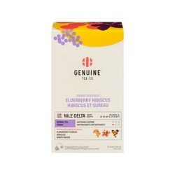 Genuine Tea Co. Organic Elderberry Hibiscus Herbal Tea 45 g