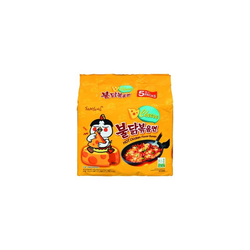 Samyang Cheese Hot Chicken Flavor Ramen 5 x 140 g