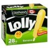 Chapman's Li'l Lolly Banana Water Ice 28's