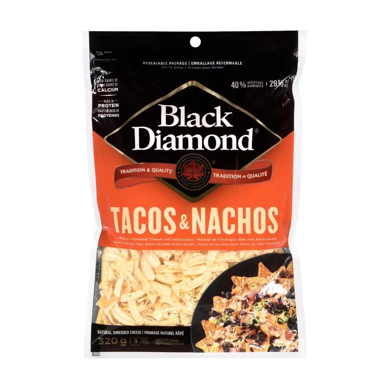 Black Diamond Tacos & Nachos Shreds 320 g