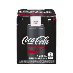 Coca-Cola Zero 4 x 310 ml