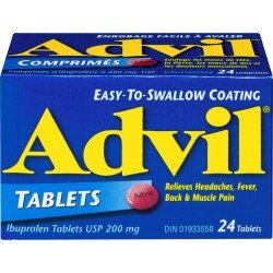 Advil 200 mg Easy-Swallow Tablets 24's