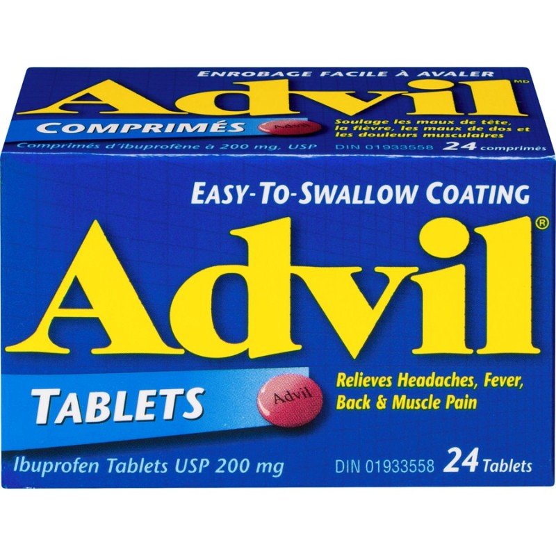 Advil 200 mg Easy-Swallow Tablets 24's