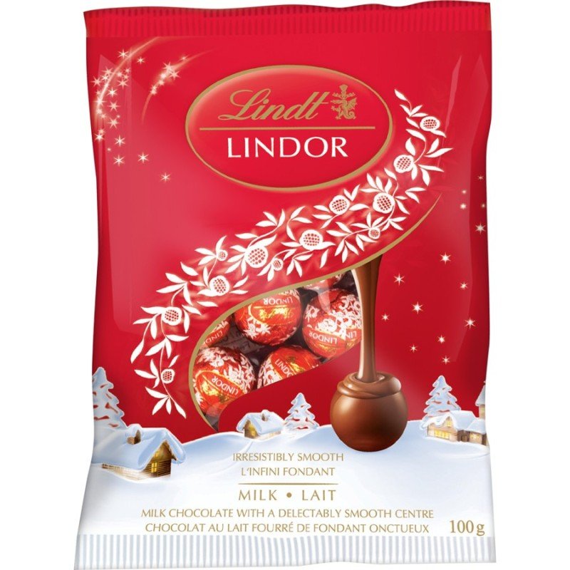 Lindt Lindor Irresistably Smooth Milk Chocolate Bags 100 g