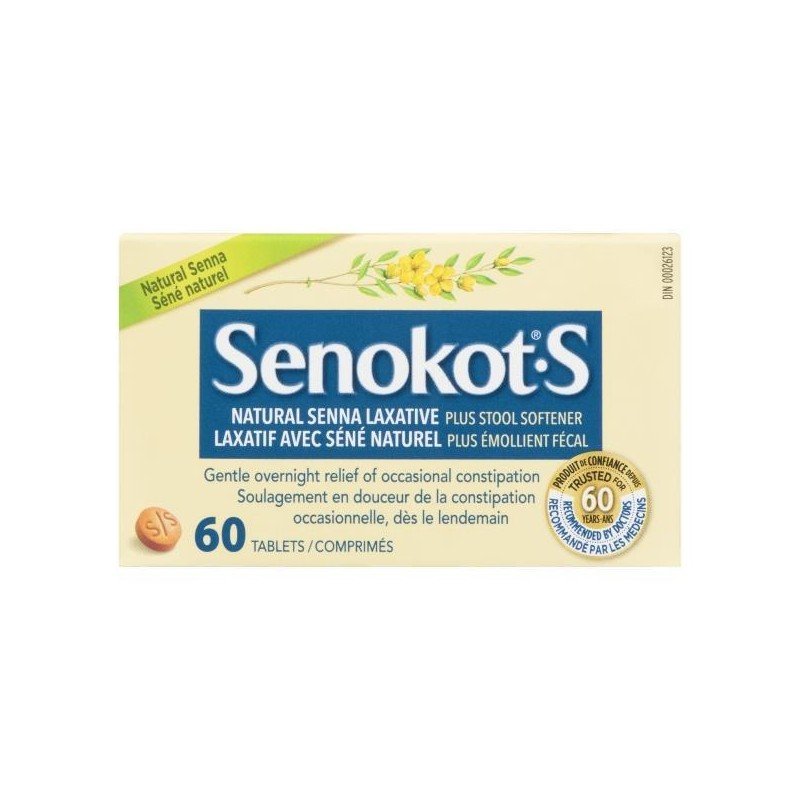 Senokot-S Natural Senna Laxative Tablets 60’s