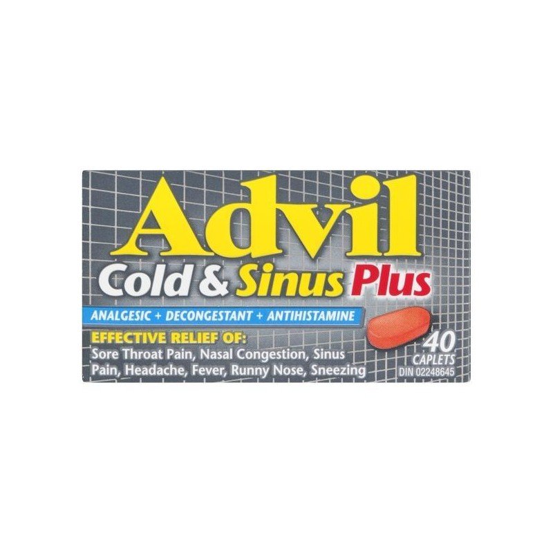 Advil Cold & Sinus Plus Caplets 40's