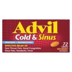 Advil Cold & Sinus Caplets 72's