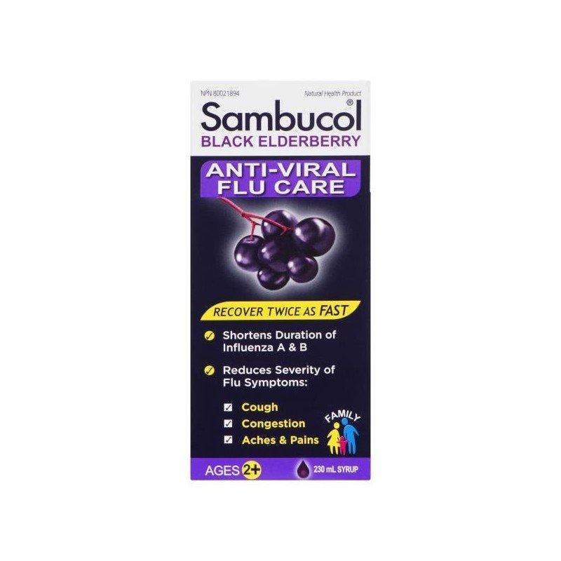 Sambucol Black Elderberry Anti-Viral Flu Care 230 ml