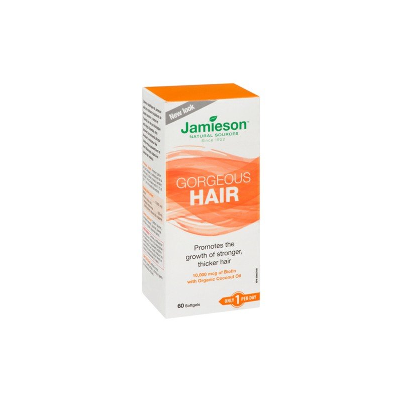 Jamieson Gorgeous Hair Supplement Softgels 60’s