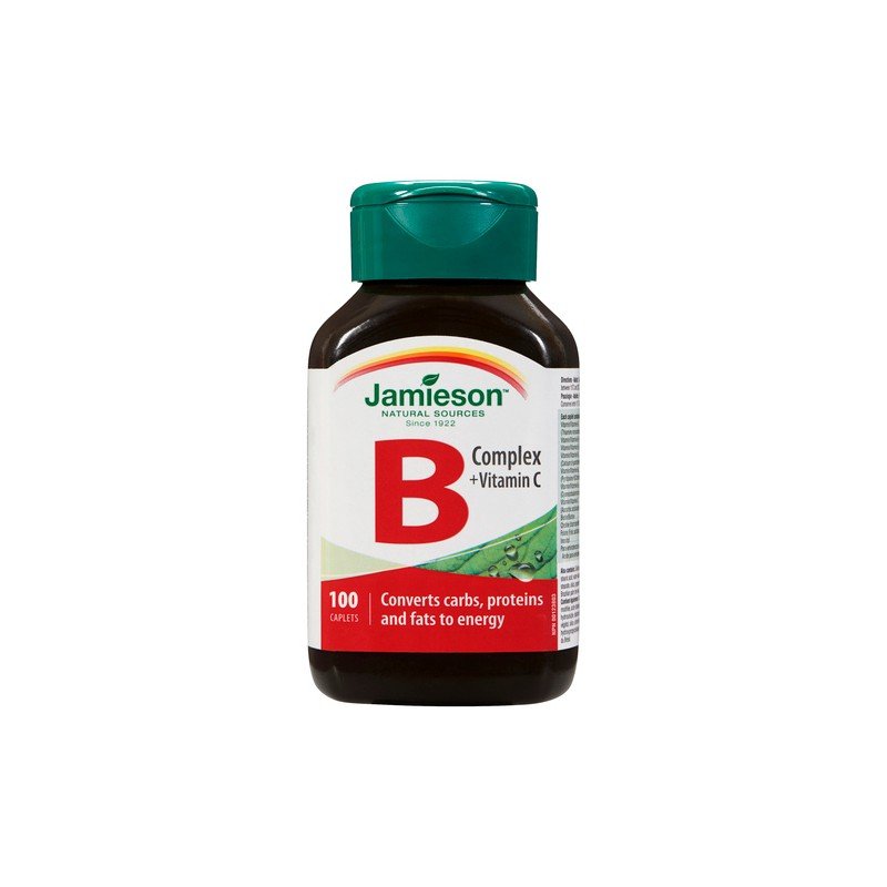 Jamieson Vitamin B Complex + Vitamin C Caplets 100's