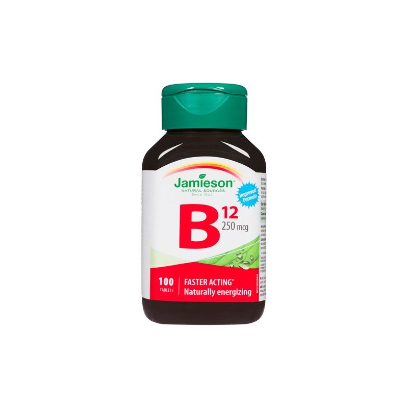 Jamieson Vitamin B12 250 mcg Tablets 100's