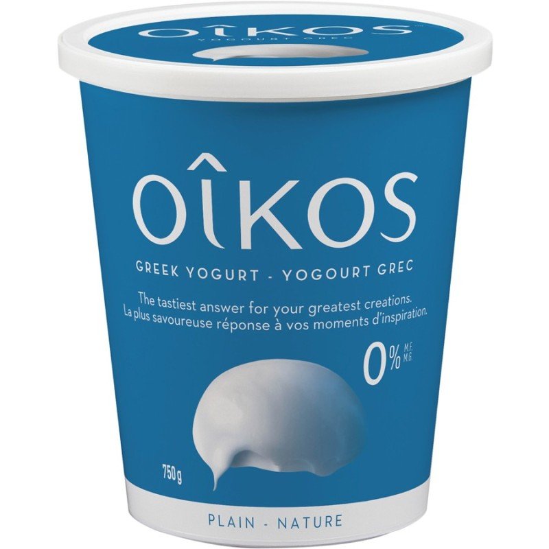 Oikos Greek Yogurt Plain 0% 750 g