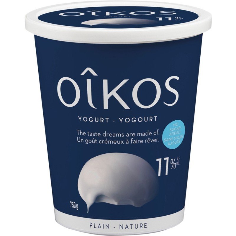 Danone Oikos Extra Creamy Plain Yogurt 11% 750 g