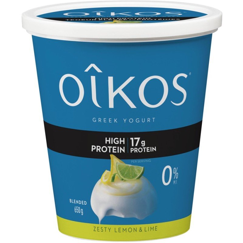 Oikos High Protein Yogurt Zesty Lemon & Lime 0% 650 g