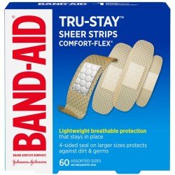 Band-Aid Bandages Tru-Stay Sheer Strips Comfort Flex Assorted 60’s