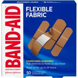 Band-Aid Bandages Flexible Fabric Assorted 50's