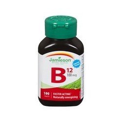 Jamieson Vitamin B12 100 mcg Tablets 100's