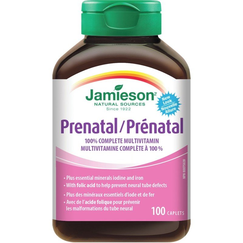 Jamieson Prenatal 100% Complete Multivitamin Caplets 100’s