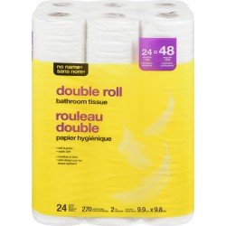 No Name Bathroom Tissue Double Rolls 24/48