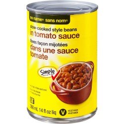 No Name Slow-Cooked Beans in Tomato Sauce 398 ml