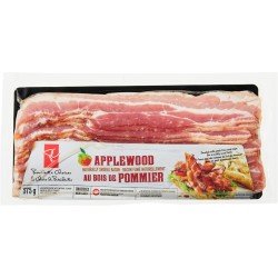 PC Naturally Smoked Applewood Sliced Bacon 375 g