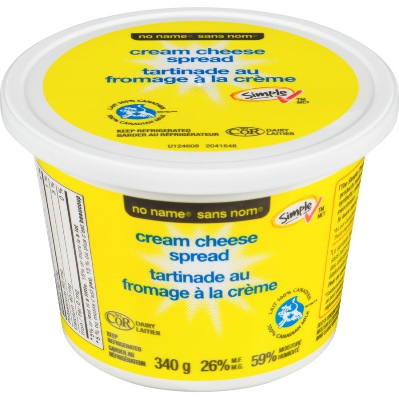 No Name Spreadable Cream Cheese 340 g