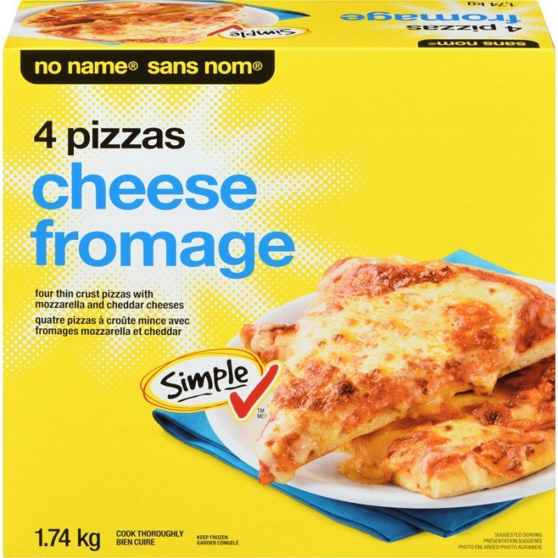 No Name Cheese Pizza 4's 1.74 kg