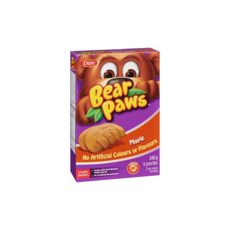 Dare Bear Paws Maple Cookies 240 g