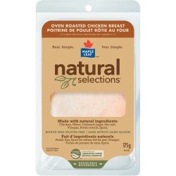 Maple Leaf Natural Selections Sliced Oven Roasted Chicken Breast 175 g