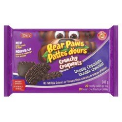 Dare Bear Paws Crunchy Double Chocolate Cookies 240 g