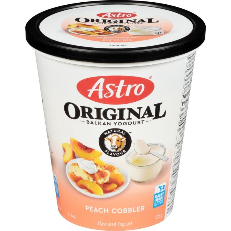 Astro Original Balkan Style Yogurt Peach Cobbler 6% 625 g