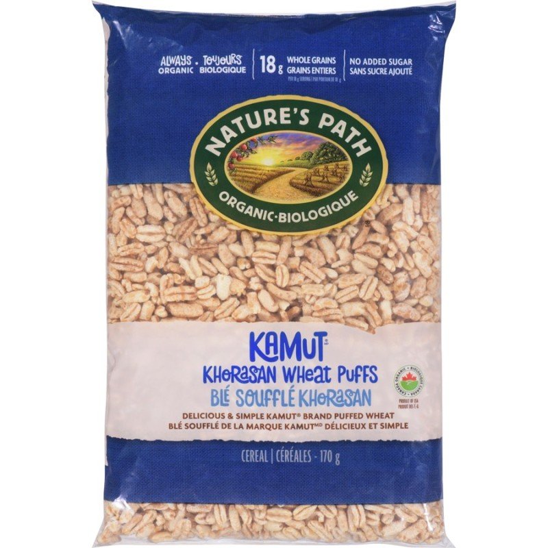 Nature's Path Organic Kamut Khorasan Wheat Puffs Cereal 170 g