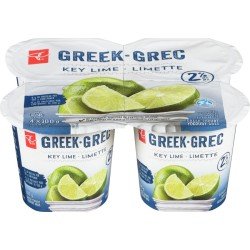 PC Greek Yogurt Key Lime 2% 4 x 100 g