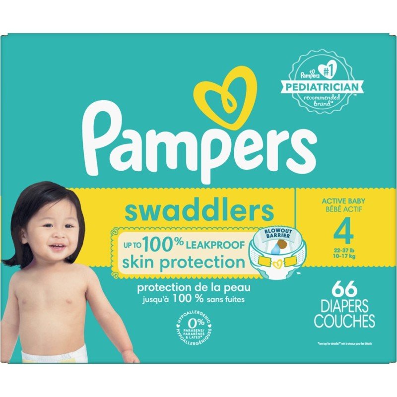 Pampers Swaddlers Super Pack Size 4 66's