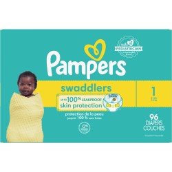 Pampers Swaddlers Super Pack Size 1 96's