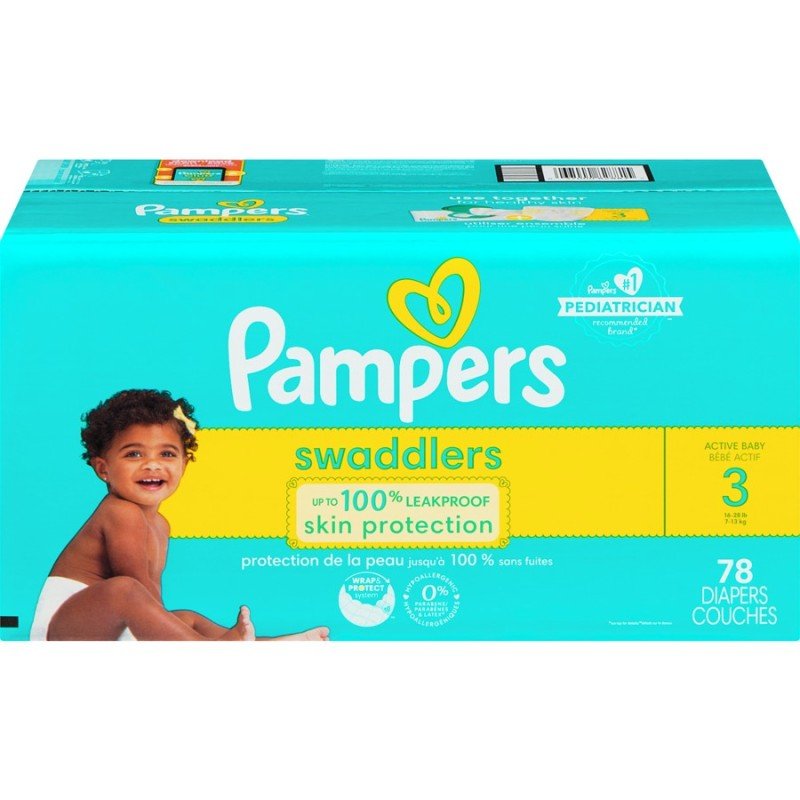 Pampers Swaddlers Super Pack Size 3 78's