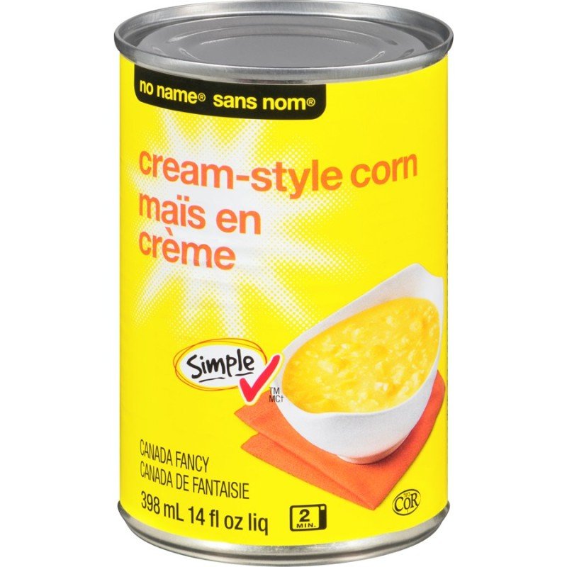 No Name Cream Style Corn 398 ml