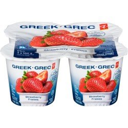 PC Greek Yogurt Strawberry 0% 4 x 100 g
