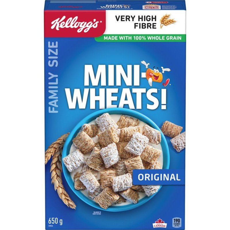 Kellogg's Mini Wheats Original Family Size 650 g