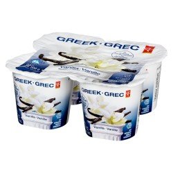 PC Greek Yogurt Vanilla 0% 4 x 100 g