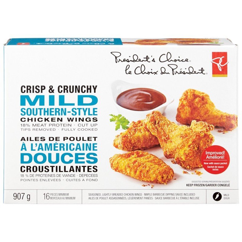 PC Crisp & Crunchy Mild Southern-Style Chicken Wings 907 g