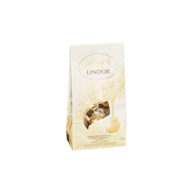 Lindt Lindor Irresistably Smooth White Chocolate Bag 150 g