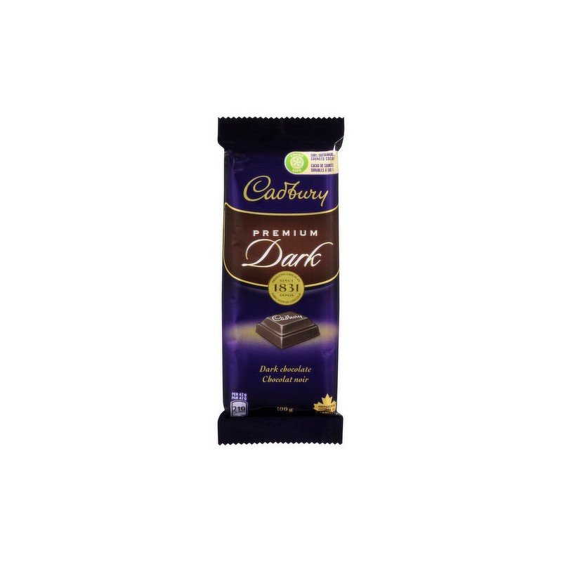 Cadbury Premium Dark Chocolate Bar 100 g