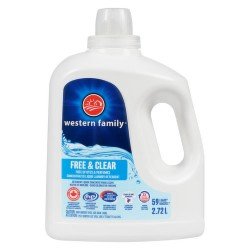 Western Family Liquid Laundry Detergent Free & Clear 2.72 L
