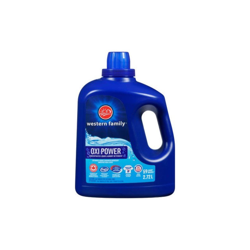 Western Family Liquid Laundry Detergent Oxi Power 2.72 L